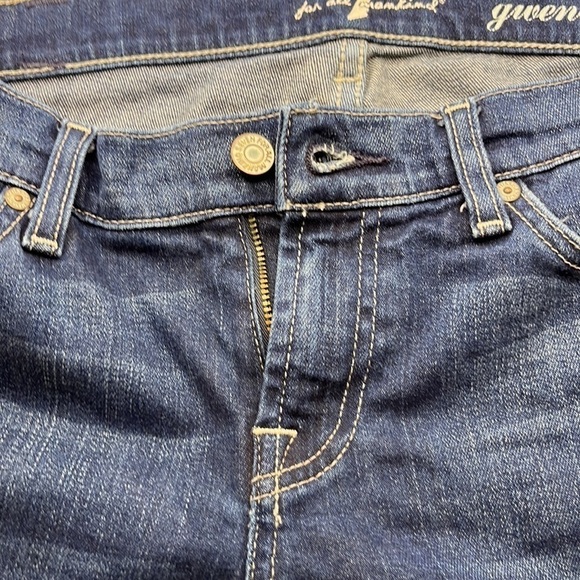 7 For All Mankind Gwenevere Ankle Mid Rise Size 26 - Picture 16 of 16